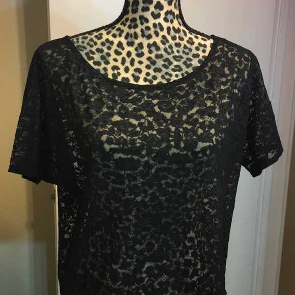 NWOT VS BLACK LACE SHIRT - Picture 5 of 8